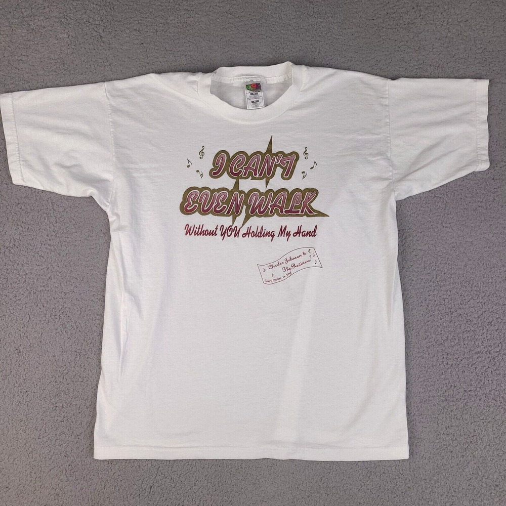 Charles Johnson & The Revivers God Praises T-Shirt Adult XL White Short Sleeve